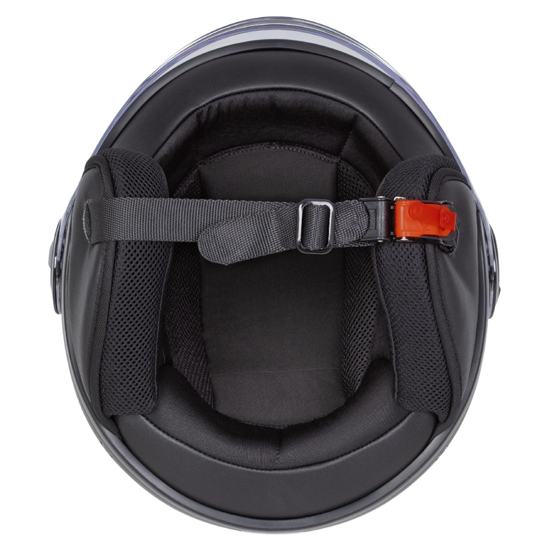 Avoin moottoripyöräkypärä ZED C35 valkoinen-musta