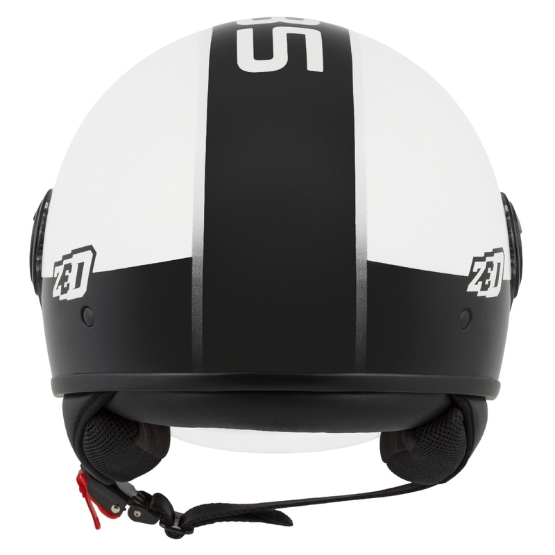 Avoin moottoripyöräkypärä ZED C35 valkoinen-musta