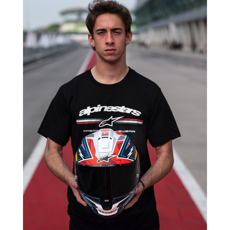 Alpinestars Supertech R-10 rajoitettu painos Pedro Acosta matta sininen-punainen-valkoinen integraali moottoripyöräilykypärä