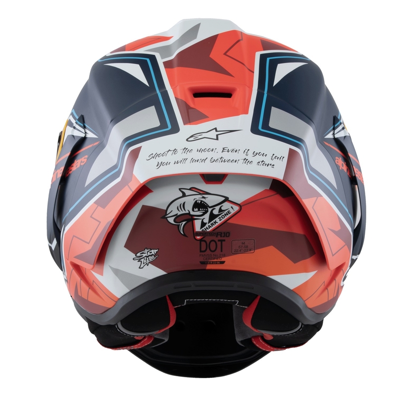 Alpinestars Supertech R-10 rajoitettu painos Pedro Acosta matta sininen-punainen-valkoinen integraali moottoripyöräilykypärä