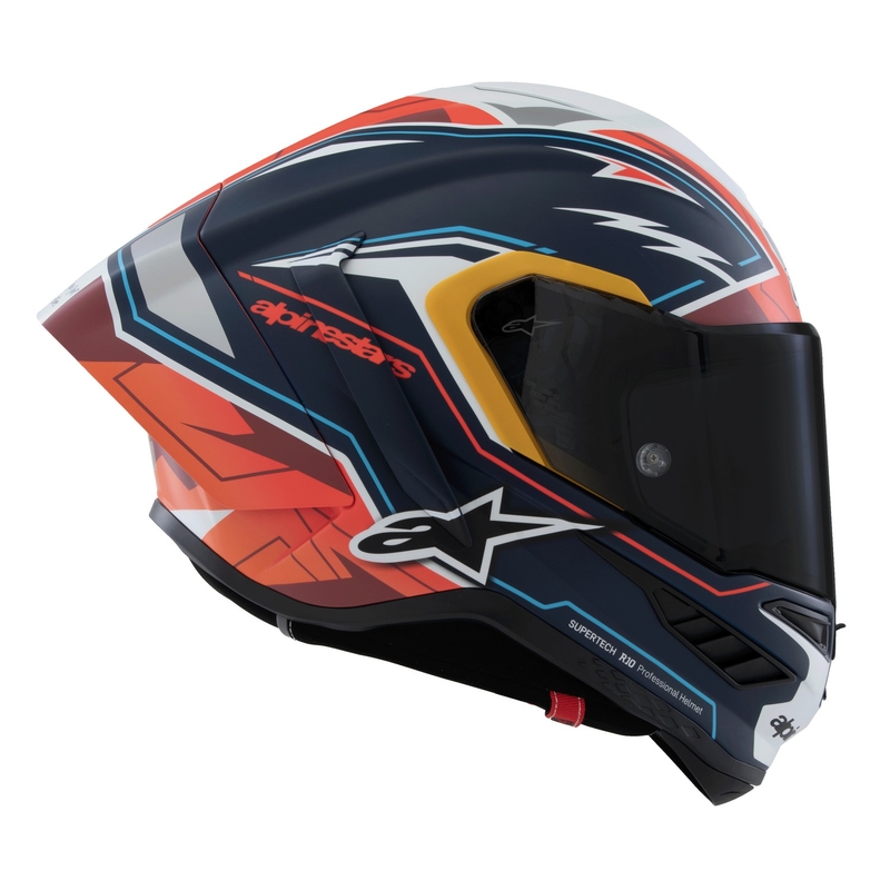Alpinestars Supertech R-10 rajoitettu painos Pedro Acosta matta sininen-punainen-valkoinen integraali moottoripyöräilykypärä