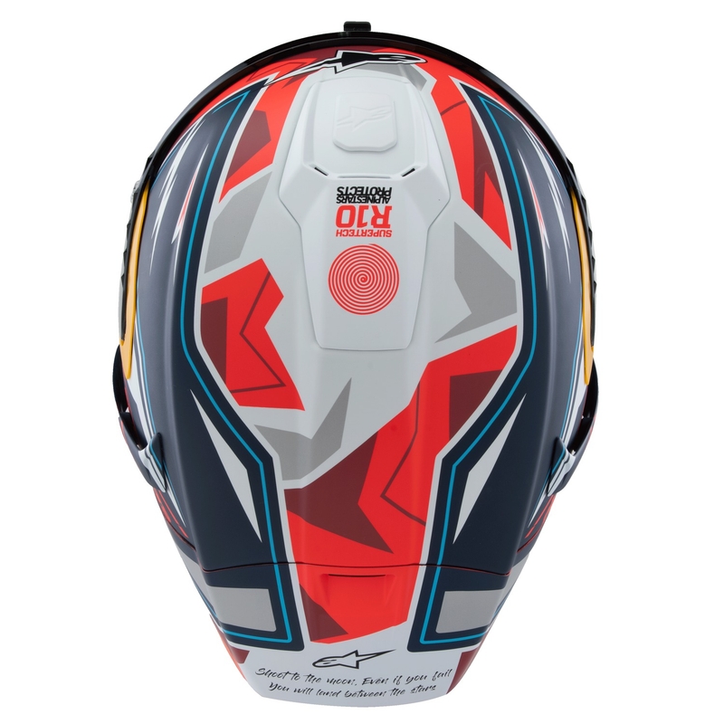 Alpinestars Supertech R-10 rajoitettu painos Pedro Acosta matta sininen-punainen-valkoinen integraali moottoripyöräilykypärä