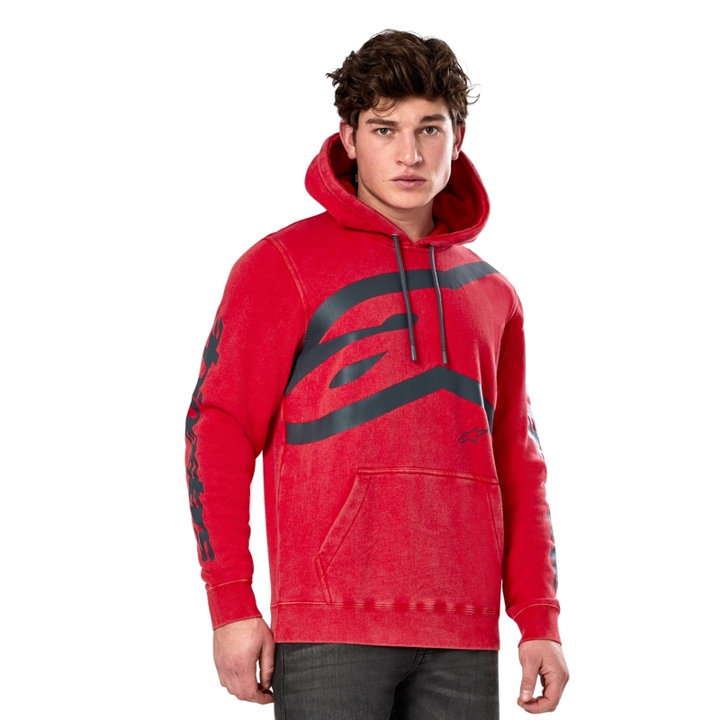 Mikina Alpinestars Unbound Hoodie červená