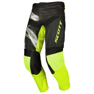 Motocross-housut SCOTT EVO Dirt musta-fluo-keltainen
