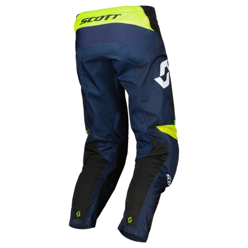 Motocross-housut SCOTT EVO Race violetti-fluokokeltainen