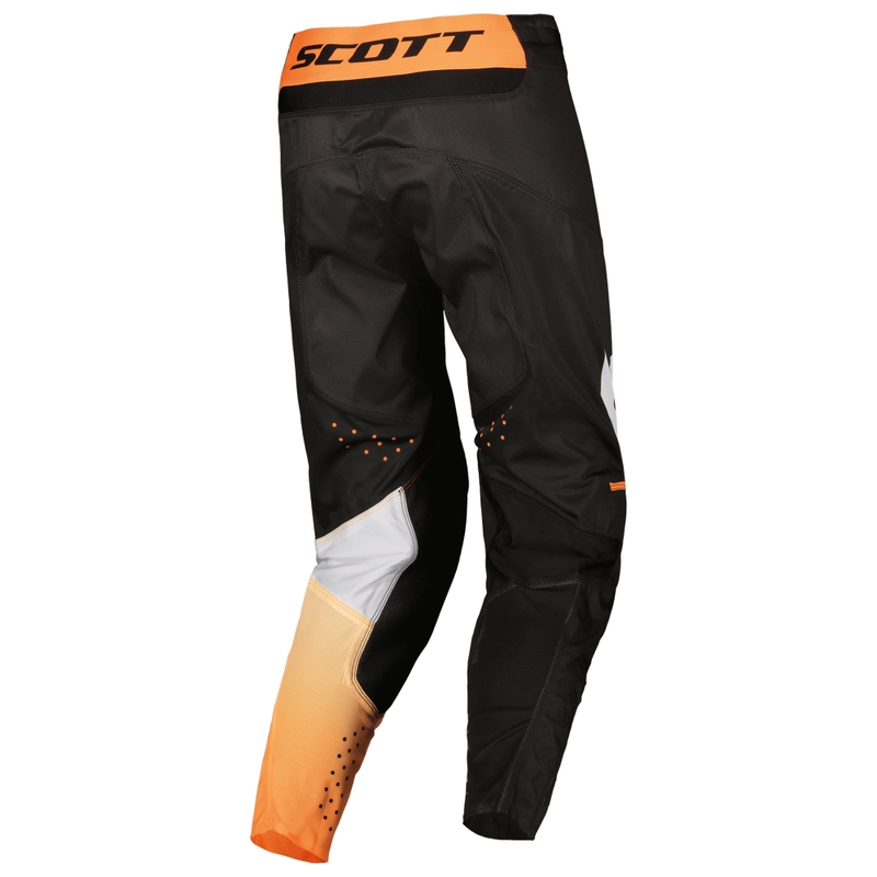 SCOTT Podium PRO Motocross-housut musta-oranssi