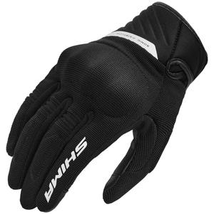 Moottoripyöräilykäsineet Shima Sonic musta ja valkoinen