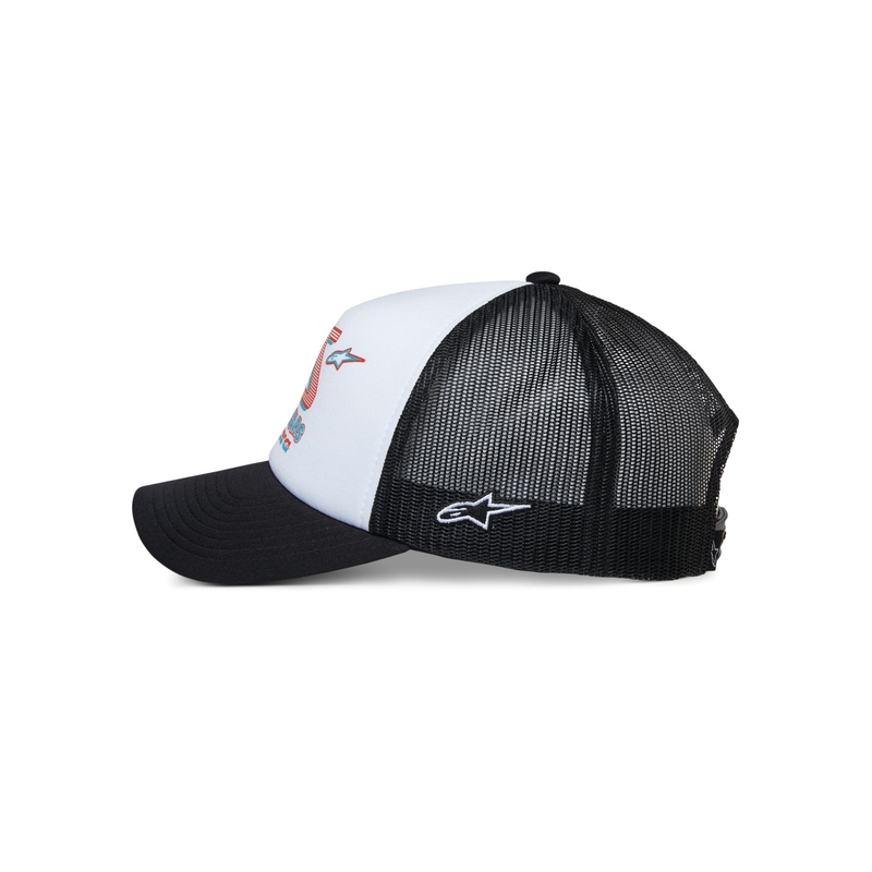 Alpinestars Ayess Trucker lippis valkoinen ja musta