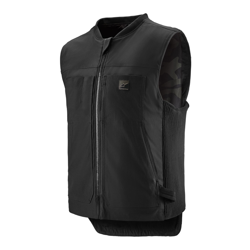 Alpinestars Tech-Air®3 V2 Canvas järjestelmän turvatyynyliivi musta
