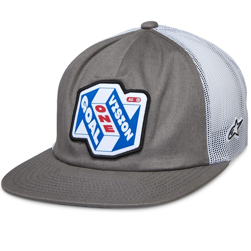 Alpinestars That Way Trucker lippis harmaa ja valkoinen