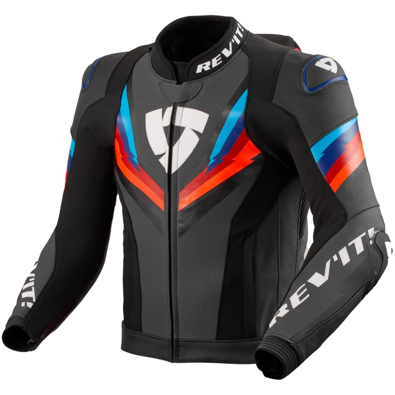 Revit Quantum 3 Pro musta ja sininen moottoripyörätakki