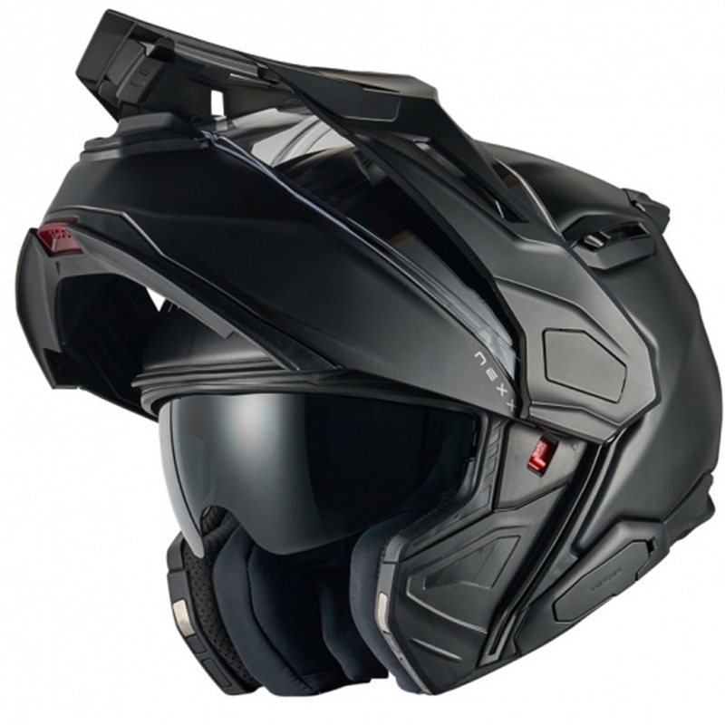 Flip-up moottoripyöräilykypärä Nexx X.Lifecountry Plain mattamusta