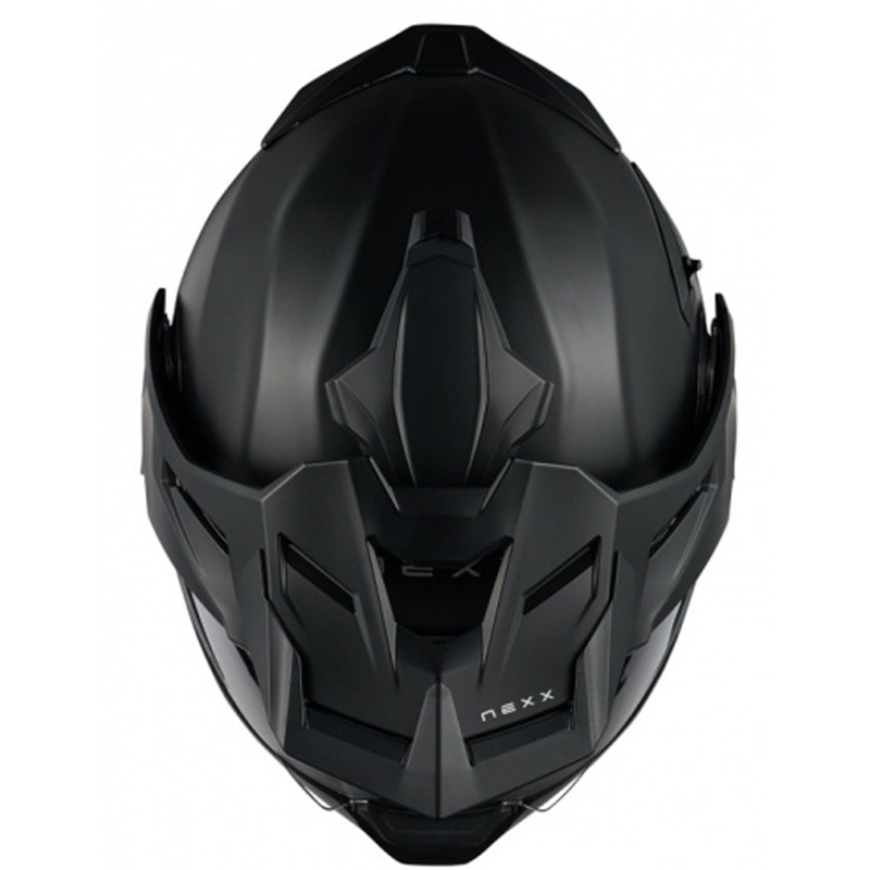 Flip-up moottoripyöräilykypärä Nexx X.Lifecountry Plain mattamusta