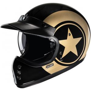 Integroitu moottoripyöräilykypärä HJC V60 Nyx MC9 musta-kultainen