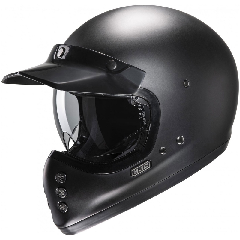 HJC V60 Solid semi-flat integraalinen moottoripyöräilykypärä musta