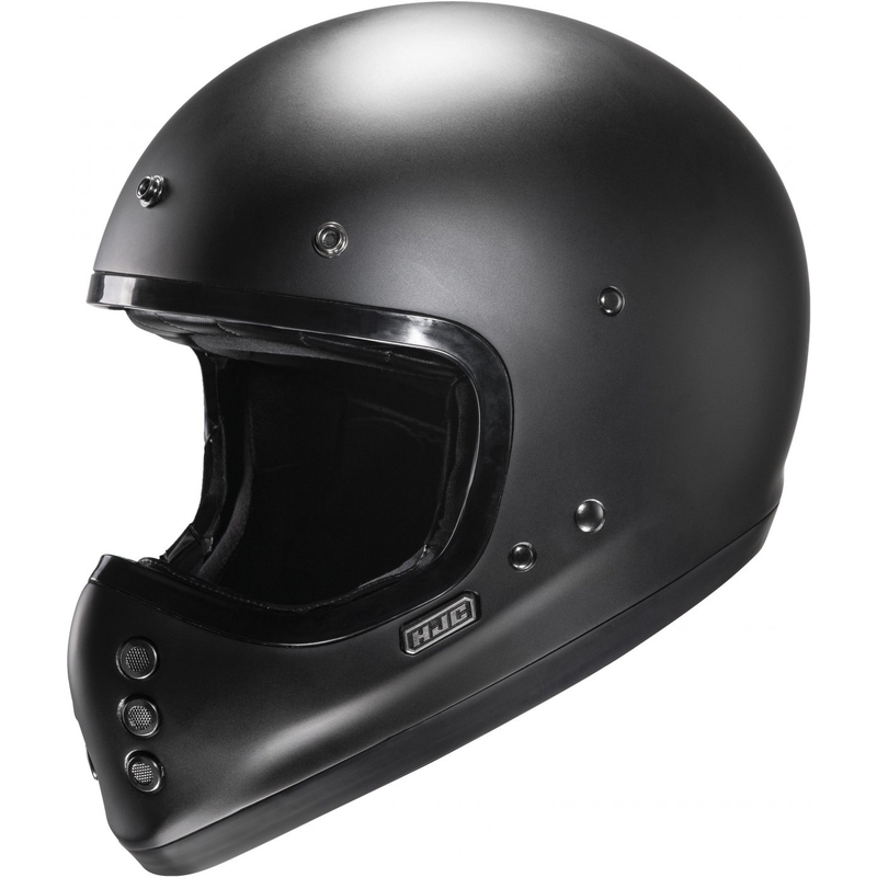 HJC V60 Solid semi-flat integraalinen moottoripyöräilykypärä musta