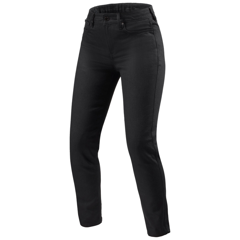 Revit Marzia Skinny Naisten Cropped Motorcycle Jeans Musta