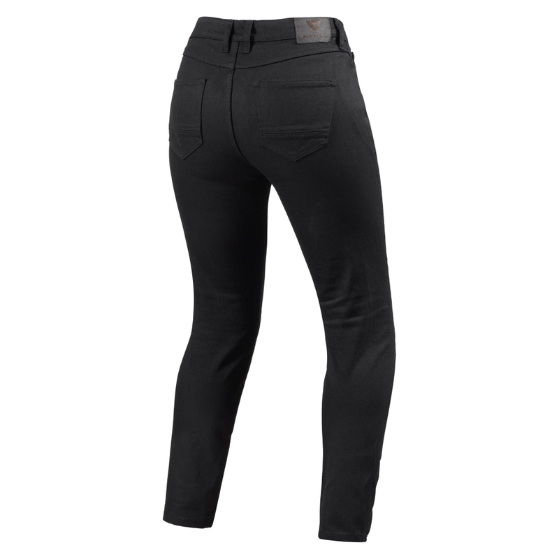 Revit Marzia Skinny Naisten Cropped Motorcycle Jeans Musta