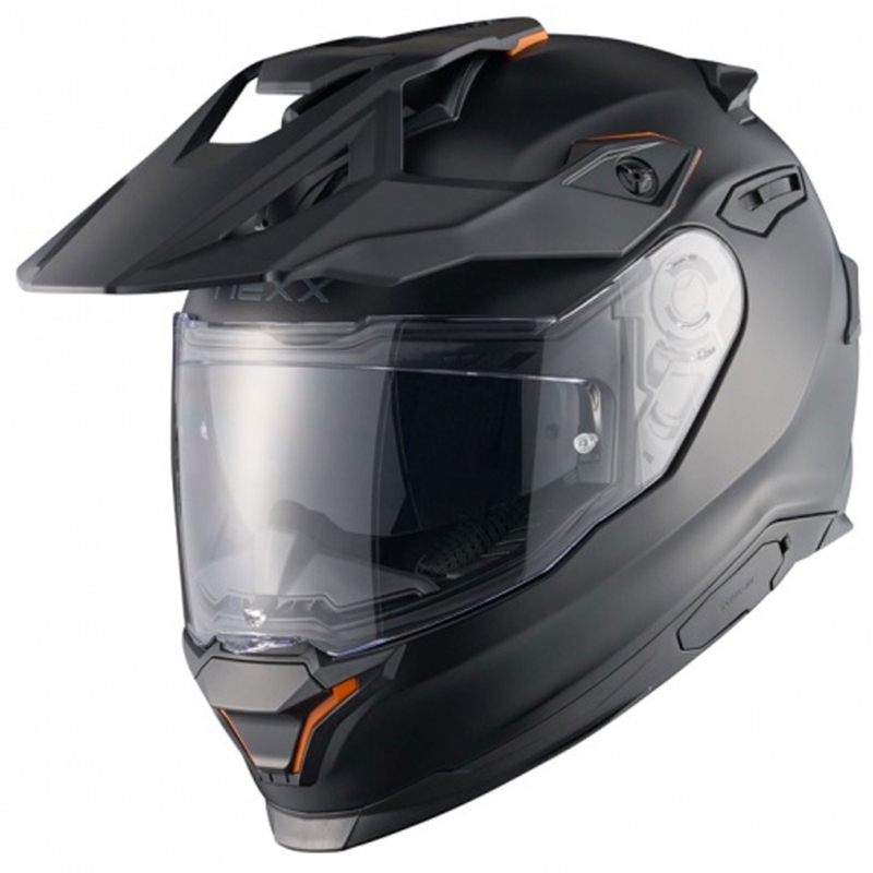 Enduro-moottoripyöräilykypärä NEXX Y.TRAVL Plain mattamusta alennusmyynti