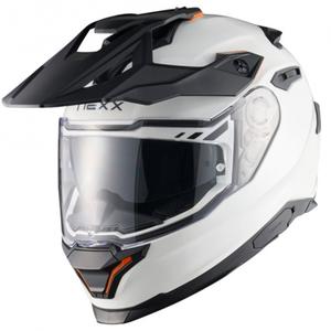 Enduro-moottoripyöräilykypärä NEXX Y.TRAVL Plain valkoinen