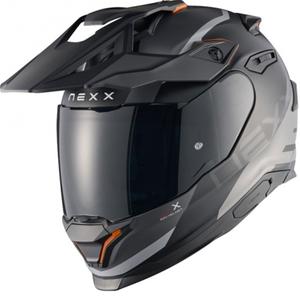 Enduro-moottoripyöräilykypärä NEXX Y.TRAVL Quest mattamusta-harmaa