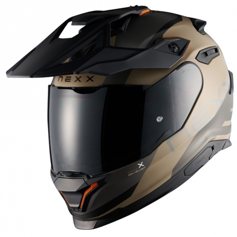 Enduro-moottoripyöräilykypärä NEXX Y.TRAVL Quest matta hiekka-musta