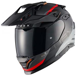 Enduro-moottoripyöräilykypärä NEXX Y.TRAVL Quest matta musta-punainen