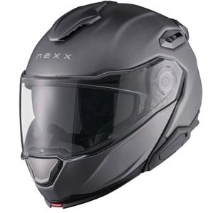 Nexx X.Lifetour Plain matta titaani flip-up moottoripyöräilykypärä