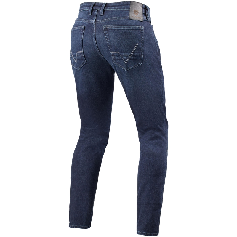 Revit Kai Skinny Mid Blue Stone Cropped moottoripyöräfarkut farkut