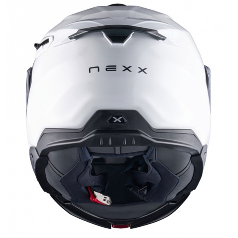 Nexx X.Lifetour Plain matta valkoinen flip-up moottoripyöräilykypärä