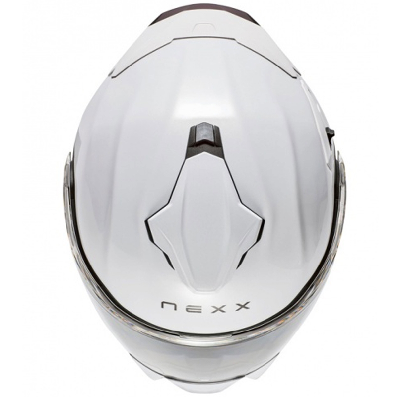 Nexx X.Lifetour Plain matta valkoinen flip-up moottoripyöräilykypärä