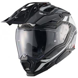 Enduro moottoripyöräilykypärä Nexx X.WED3 Gobi valkoinen-harmaa