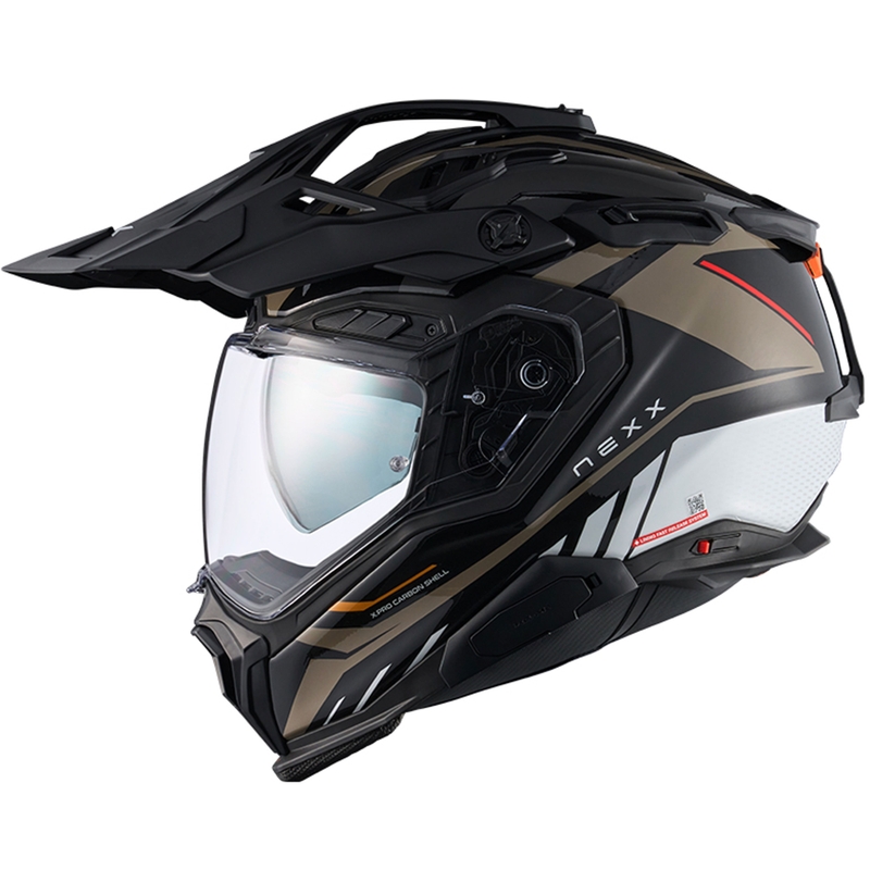 Enduro moottoripyöräilykypärä Nexx X.WED3 Gobi hiekka-valkoinen