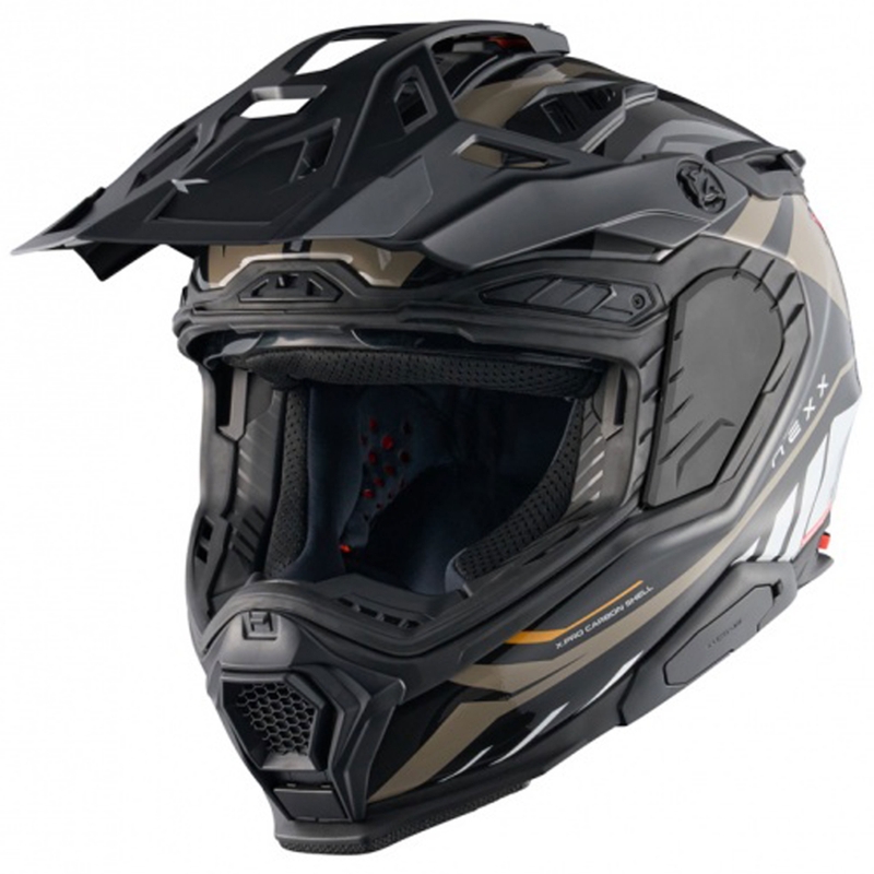 Enduro moottoripyöräilykypärä Nexx X.WED3 Gobi hiekka-valkoinen