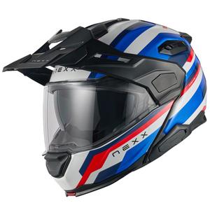 Nexx X.Lifecountry Westbound sinipunainen flip-up moottoripyöräilykypärä