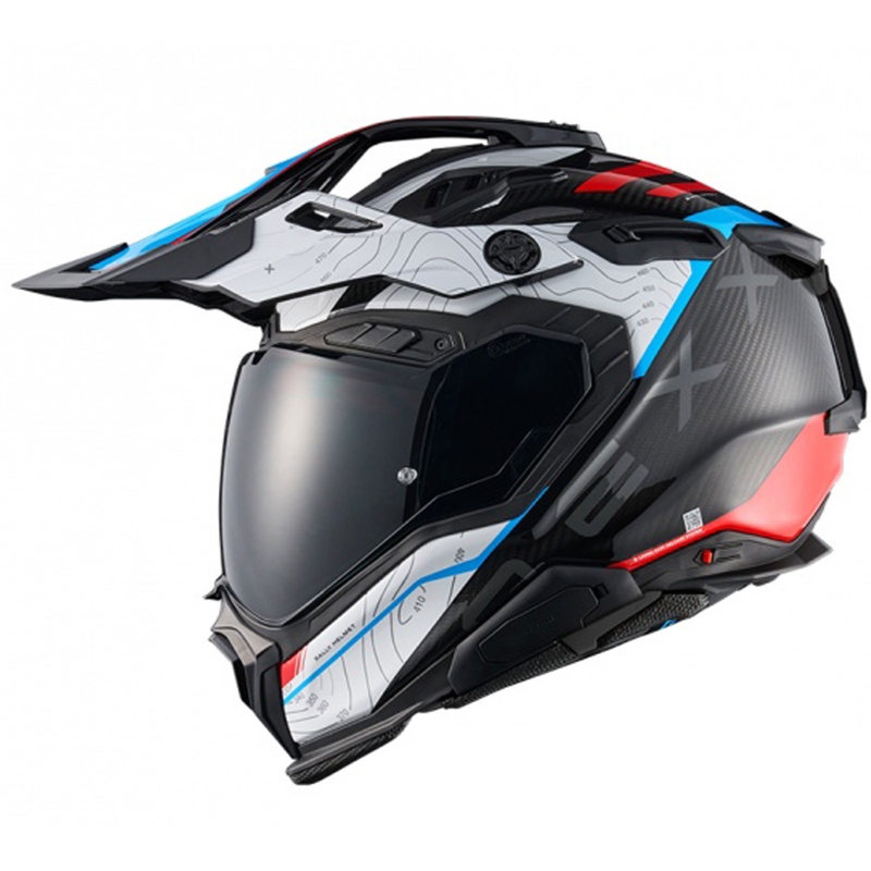 Enduro-moottoripyöräilykypärä Nexx X.WED3 Furka sini-punainen