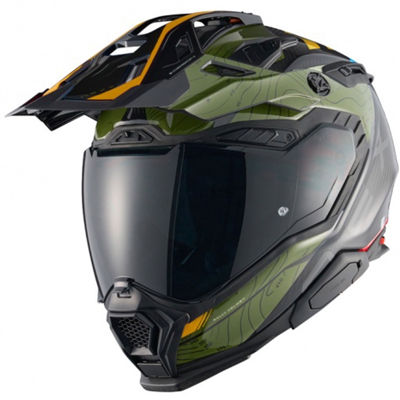Enduro moottoripyöräilykypärä Nexx X.WED3 Furka vihreä-keltainen
