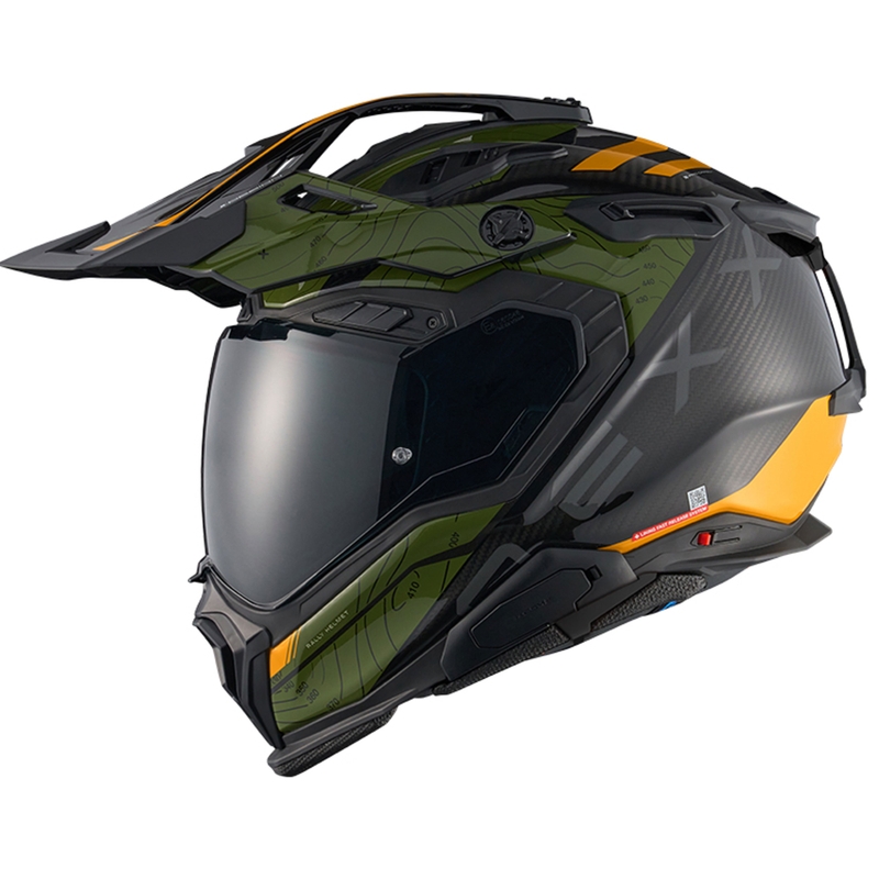 Enduro moottoripyöräilykypärä Nexx X.WED3 Furka vihreä-keltainen