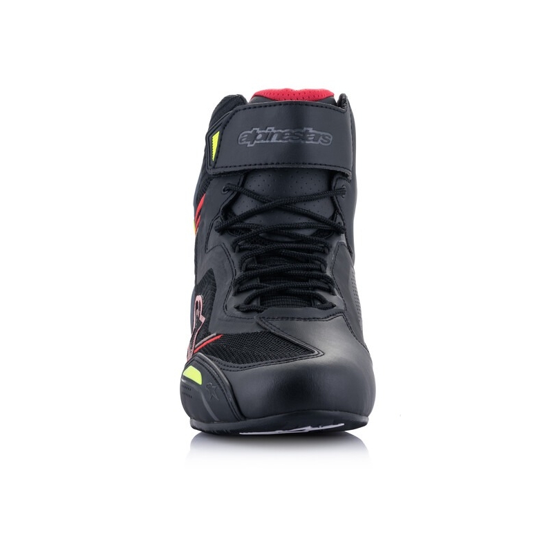 Alpinestars Faster 3 Rideknit Black-Red-Fluo Yellow-Grey Moottoripyöräilykengät