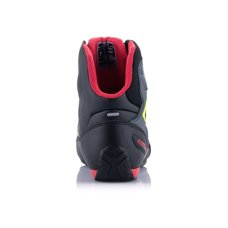 Alpinestars Faster 3 Rideknit Black-Red-Fluo Yellow-Grey Moottoripyöräilykengät