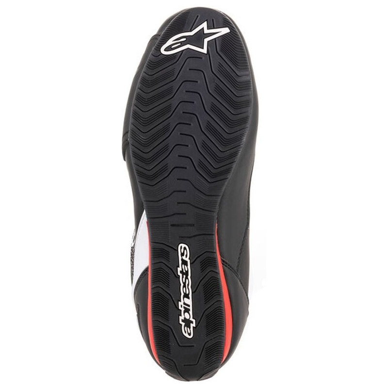 Alpinestars Faster 3 Rideknit Musta, valkoinen ja punainen moottoripyöräsaappaat
