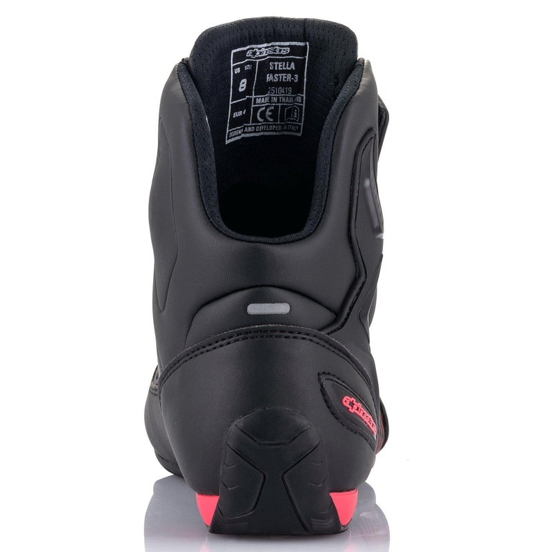 Dámské boty na motorku Alpinestars Stella Faster 3 černo-stříbrno-růžové
