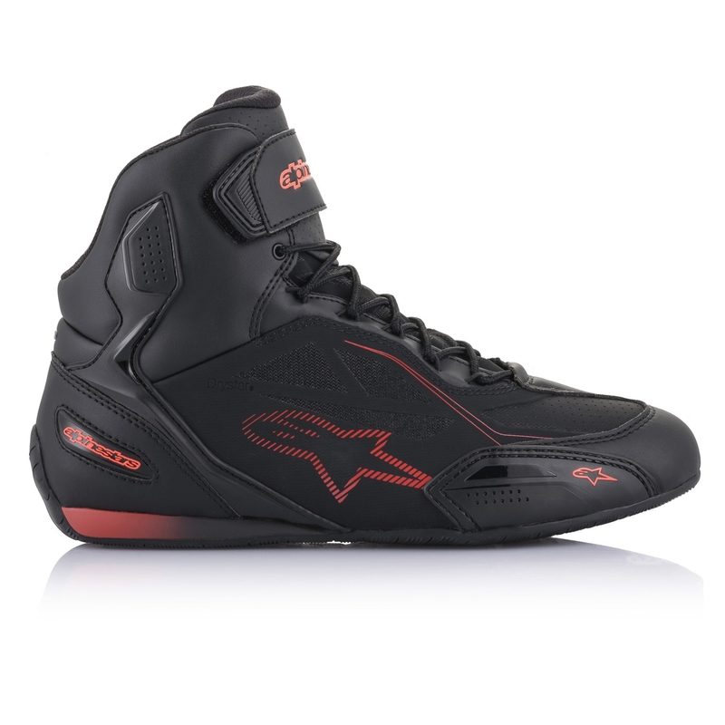 Alpinestars Faster 3 Drystar Musta-Fluo Red Moottoripyöräilykengät