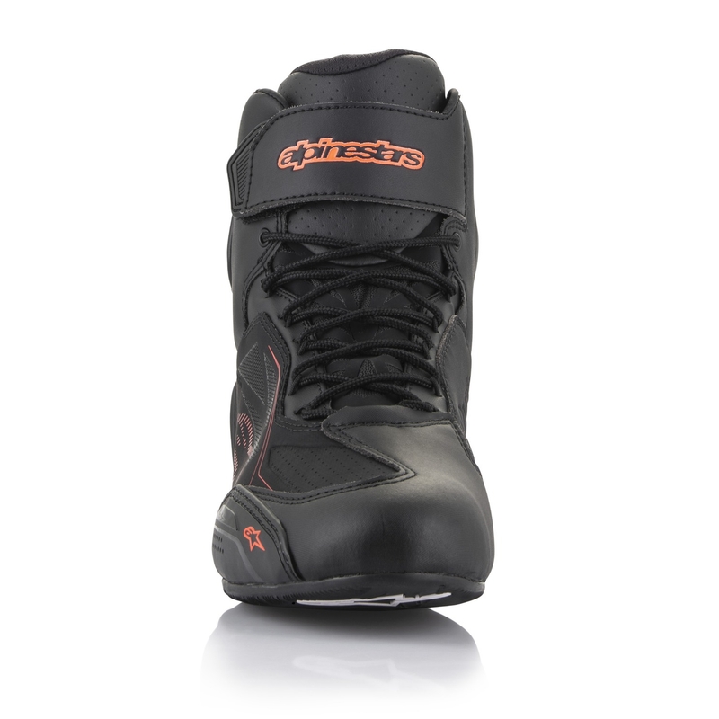 Alpinestars Faster 3 Drystar Musta-Fluo Red Moottoripyöräilykengät