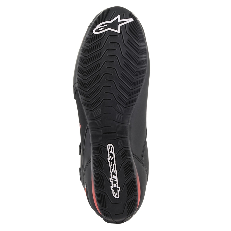 Alpinestars Faster 3 Drystar Musta-Fluo Red Moottoripyöräilykengät