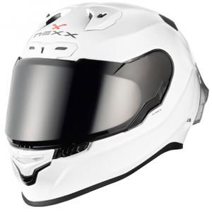 Nexx X.R3R Plain valkoinen integroitu moottoripyöräilykypärä