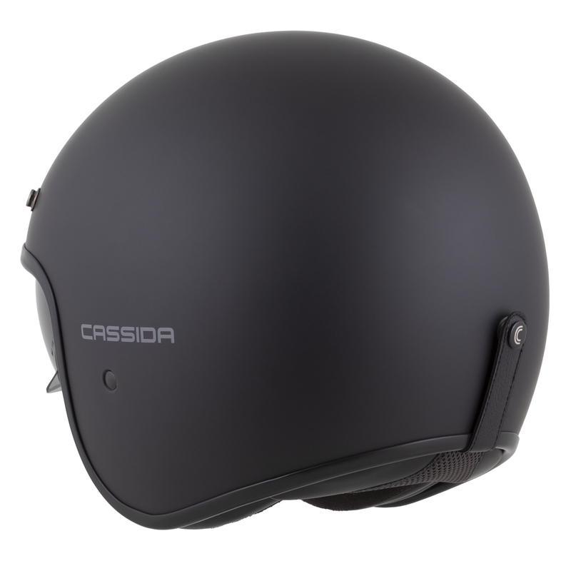Cassida Oxygen 2.0 Solid Matte Black-Dark Grey Avoin moottoripyöräilykypärä