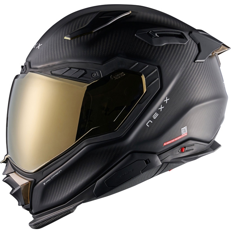 Integroitu moottoripyöräilykypärä Nexx X.WST3 Zero PRO Carbon matta kultainen