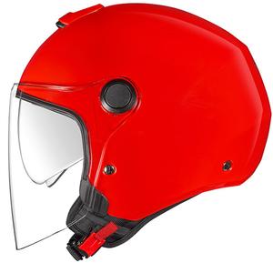 Avoin moottoripyöräilykypärä NEXX Y.10 Plain punainen