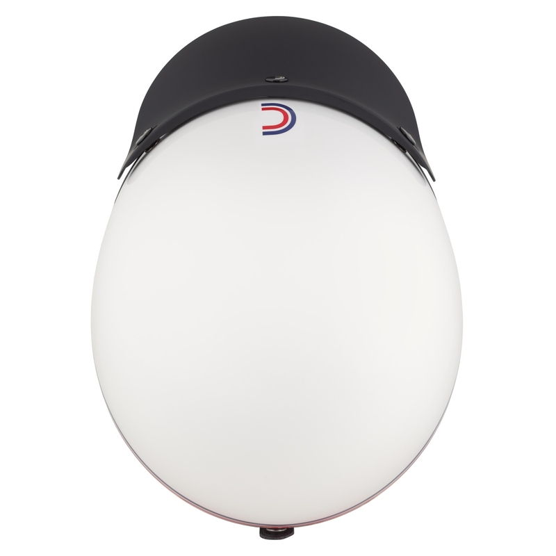 Cassida Oxygen 2.0 Rondo avoin moottoripyöräilykypärä helmiäisvalkoinen-punainen-punasininen-musta